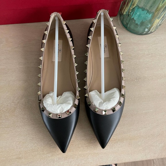 ❌SOLD❌Valentino Garavani Rockstud Ballet Flats Black - Picture 5 of 11